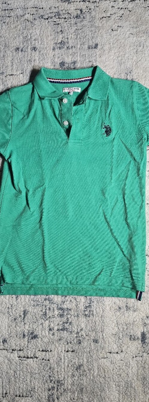 Boy's Teal US Polo Assn with Contrast Trim and Embroidered Logo